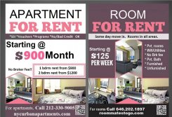 Room in New York Brooklyn for $153 per week